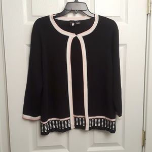 Black Knit Sweater Jacket